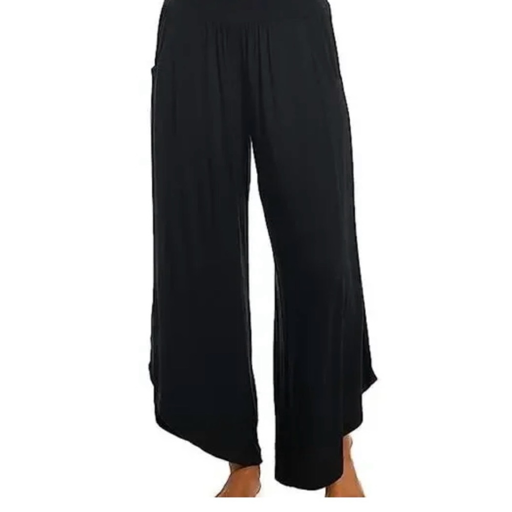 La Blanca Black Elastic Waist Pants
